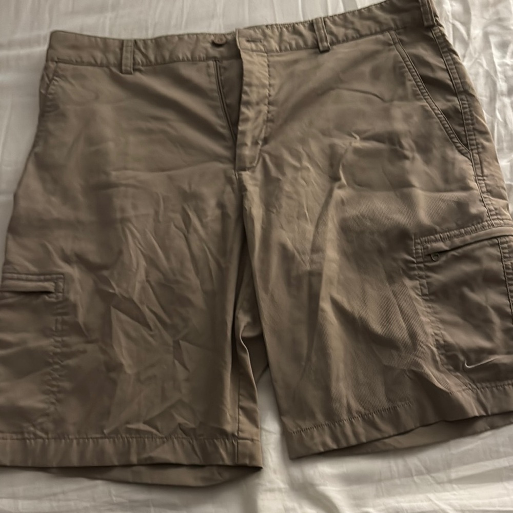 Men's Tan Nike Golf Cargo Shorts